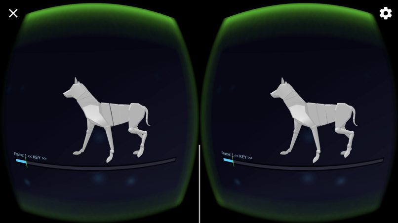 Kinetic structure in VR